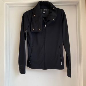 Bench zip-up jacket sweater with fleece interior and sleeve thumb holes size m